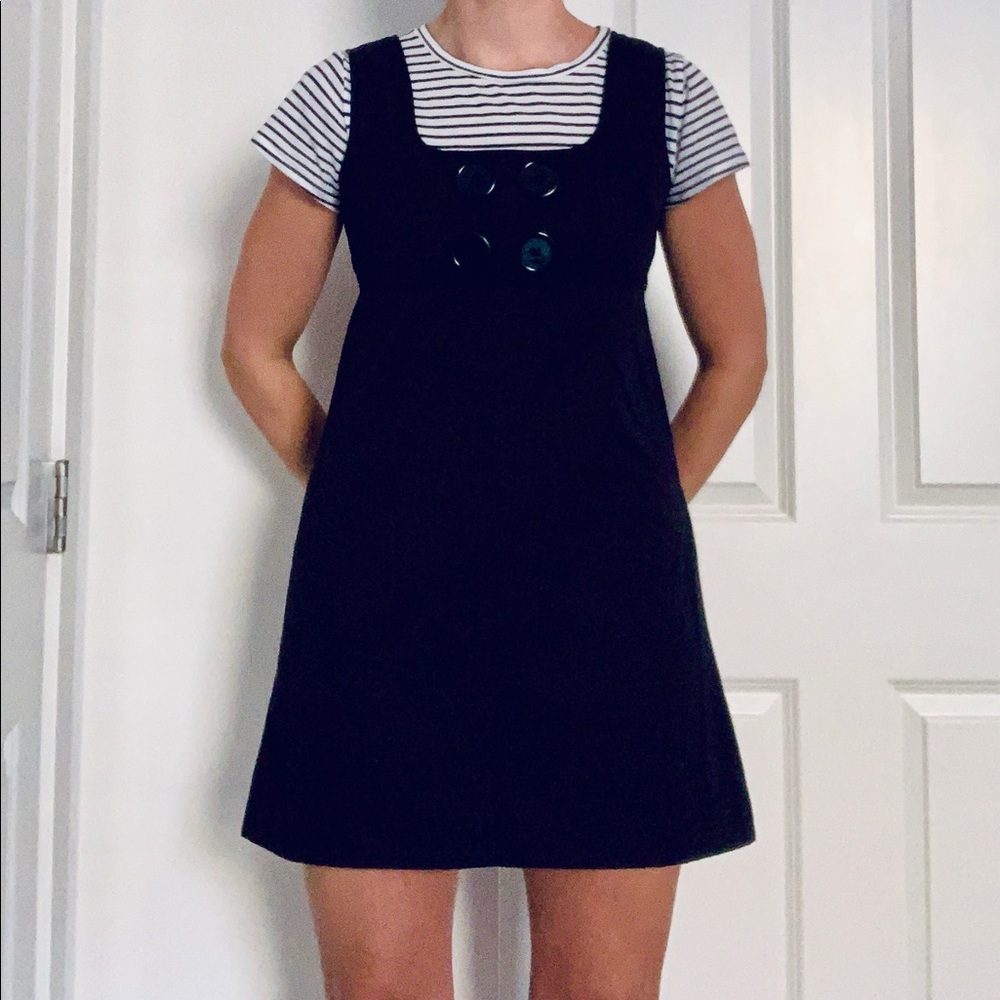 Black Jumper with Jumbo Buttons